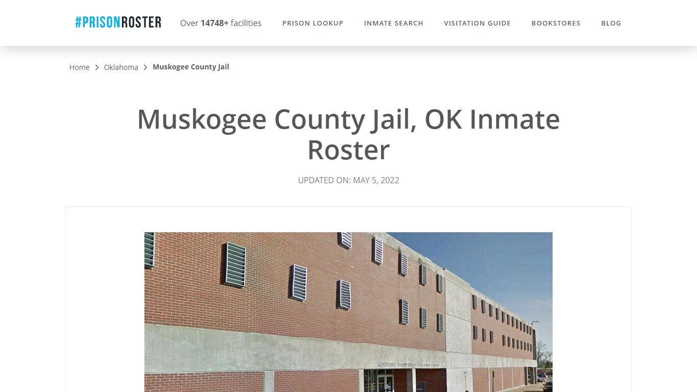 Muskogee County Jail, OK Inmate Roster